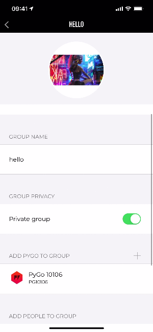 Group details